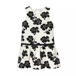 Janie & Jack Black and White Floral Dress